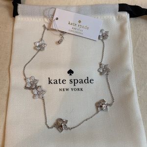 NWT Kate Spade Flower Necklace W/Pouch